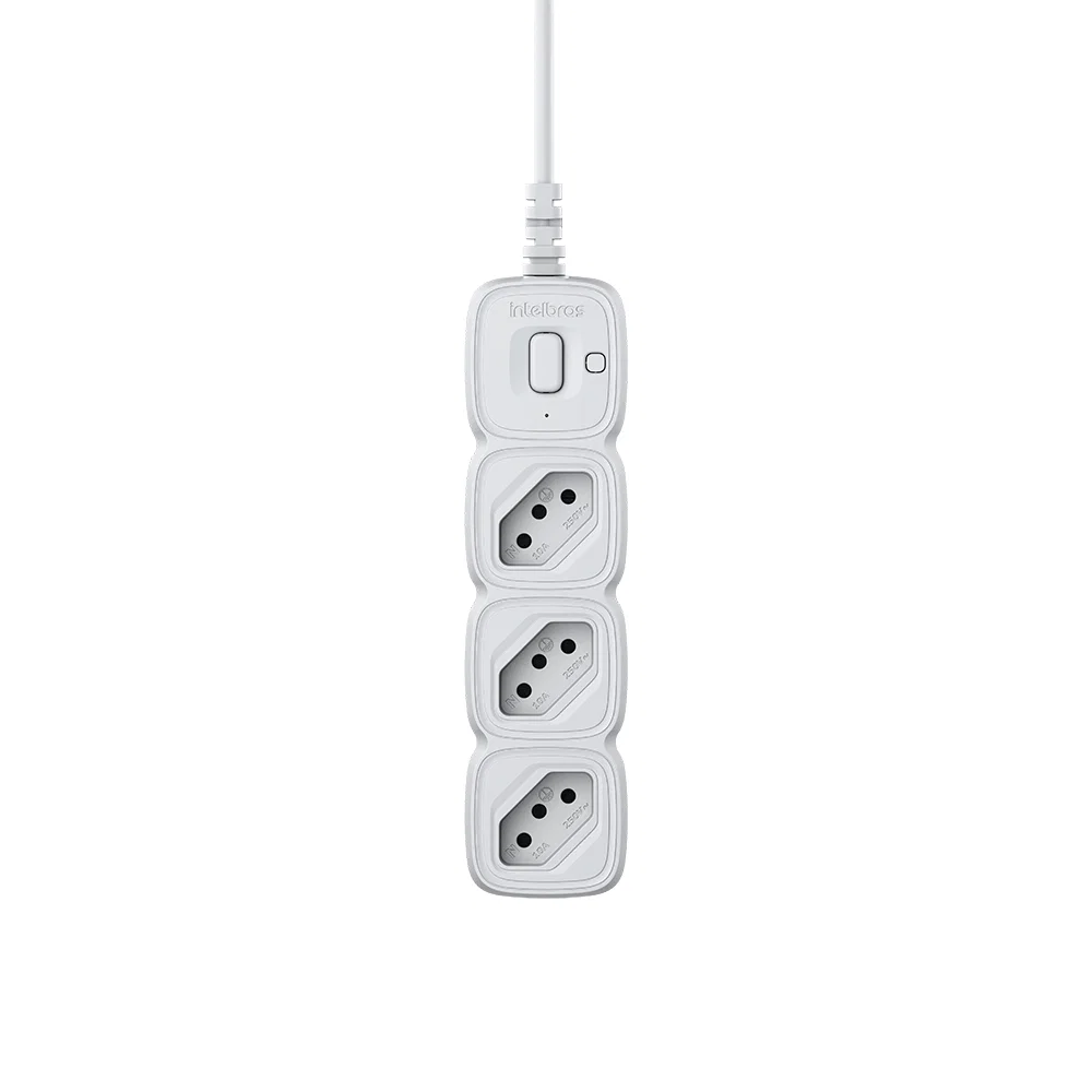 Protetor Eletrônico Intelbras com 3 tomadas EPE 2003 Branco
