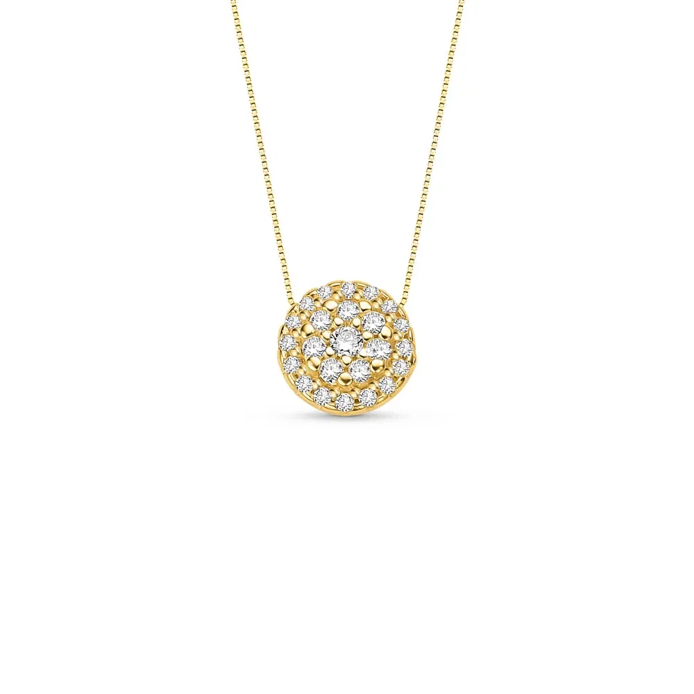 Pingente Lumina em Ouro Amarelo 18k com Diamantes, 8mm — imagem 1