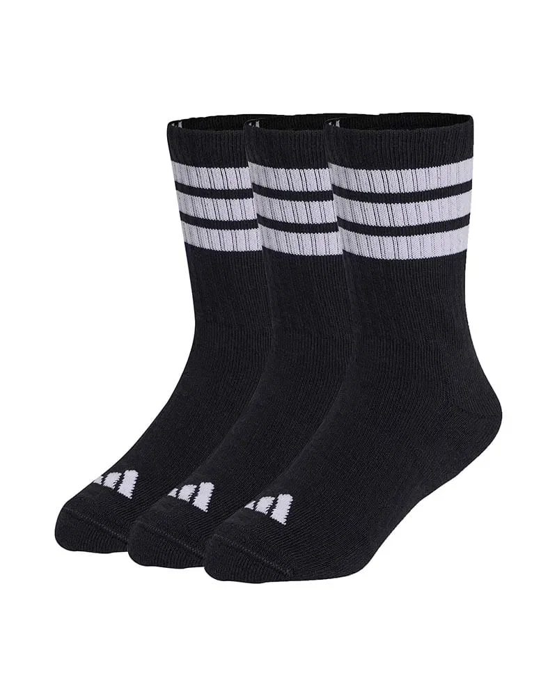 Meia Adidas 3 Stripes KD Crew 3 Pares Infantil — imagem 1