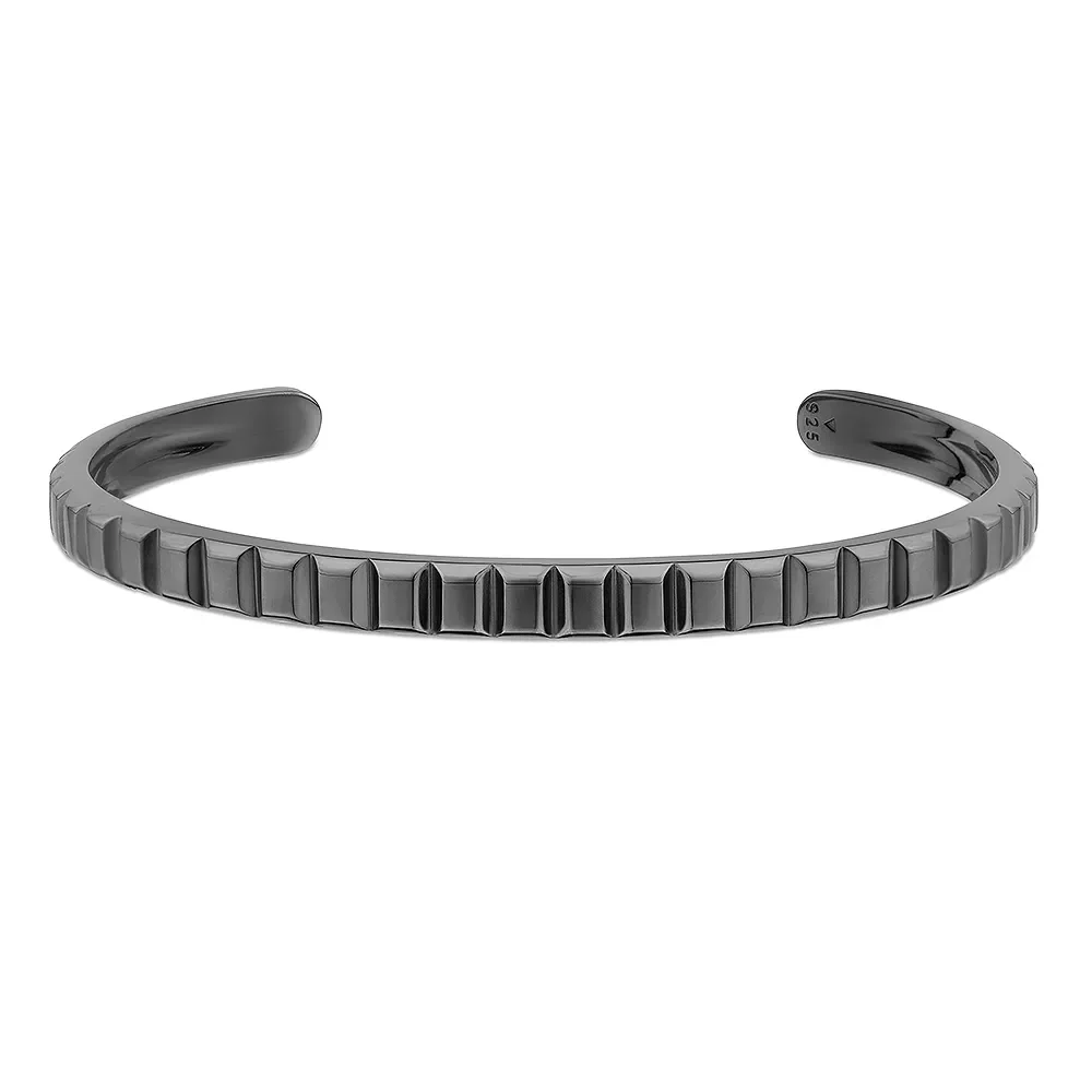 Pulseira Black Iron em Prata 925 com Ródio Negro — imagem 1
