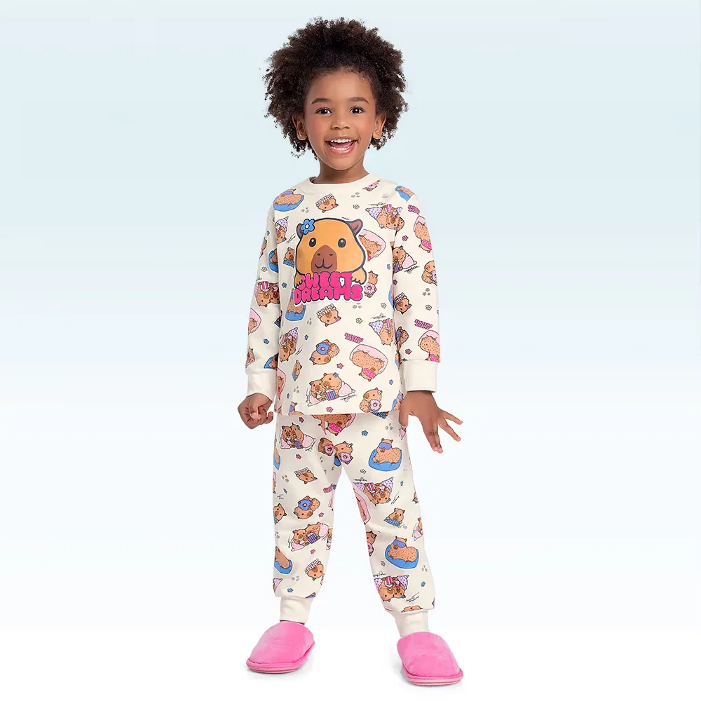 Conjunto pijama blusão e calça