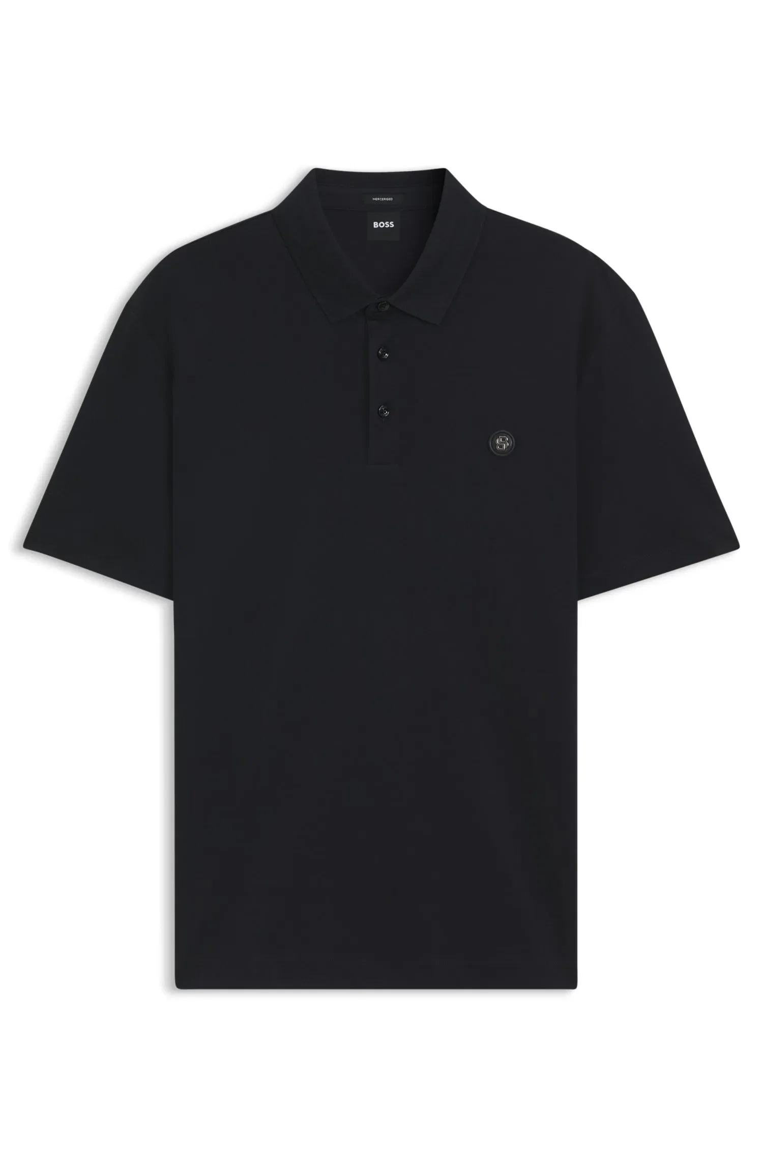 Polo De Algodão Mercerizado Com Monograma Double B — imagem 1