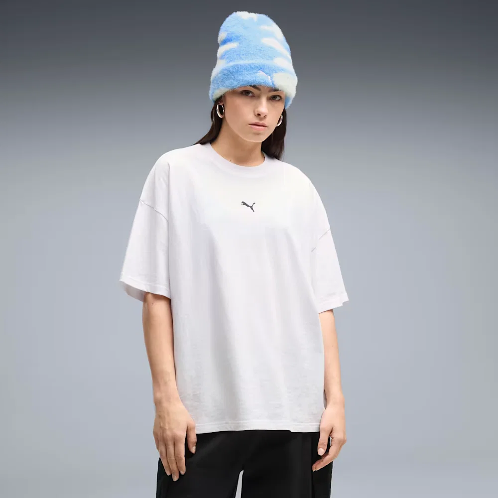 Camiseta Oversized Essentials Feminina — imagem 1