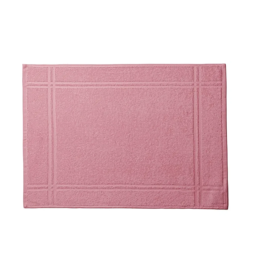Toalha de Piso Karsten 100% Algodão Metrópole Rosa Retrô