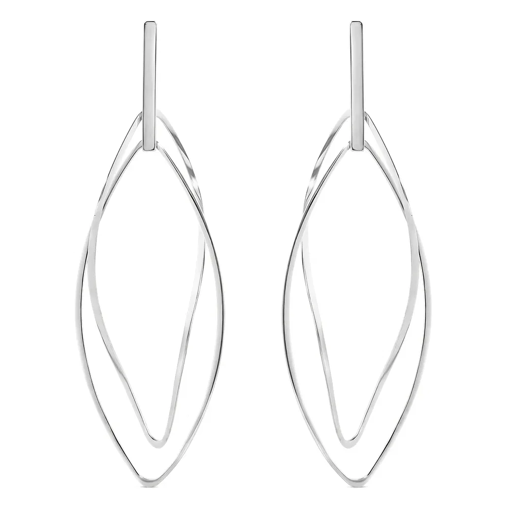 Argola Infinito em Ouro Branco 18k, 50mm — imagem 1