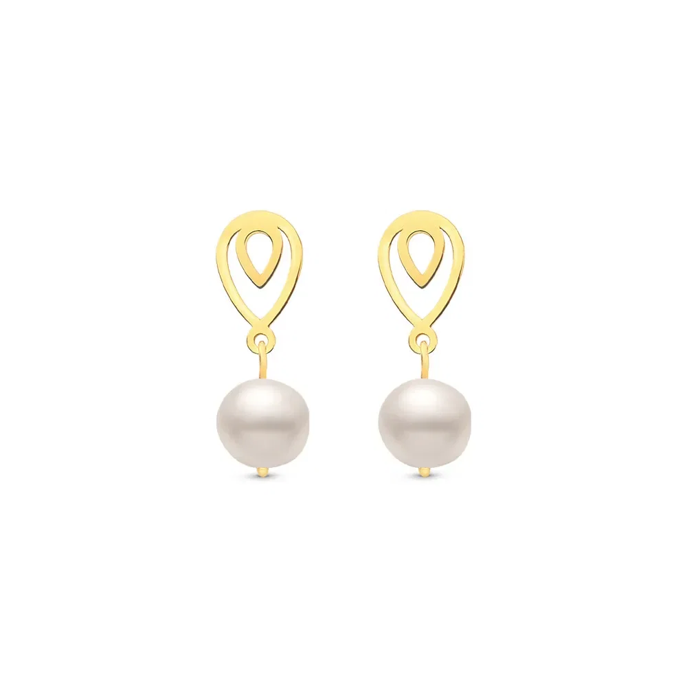 Brinco em Ouro Amarelo 18k com Pérola