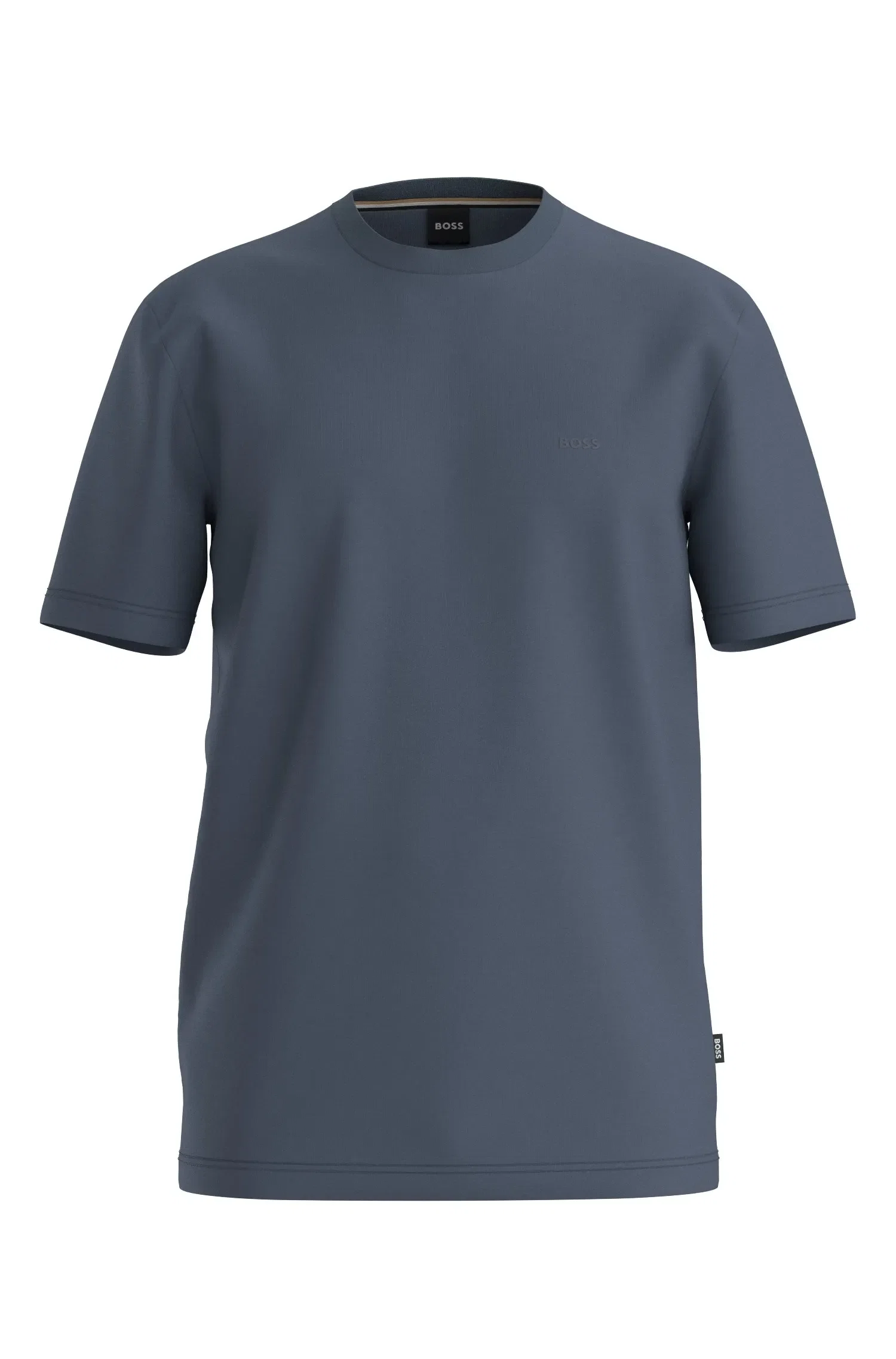 Camiseta Em Jersey De Algodão Com Detalhe De Logo