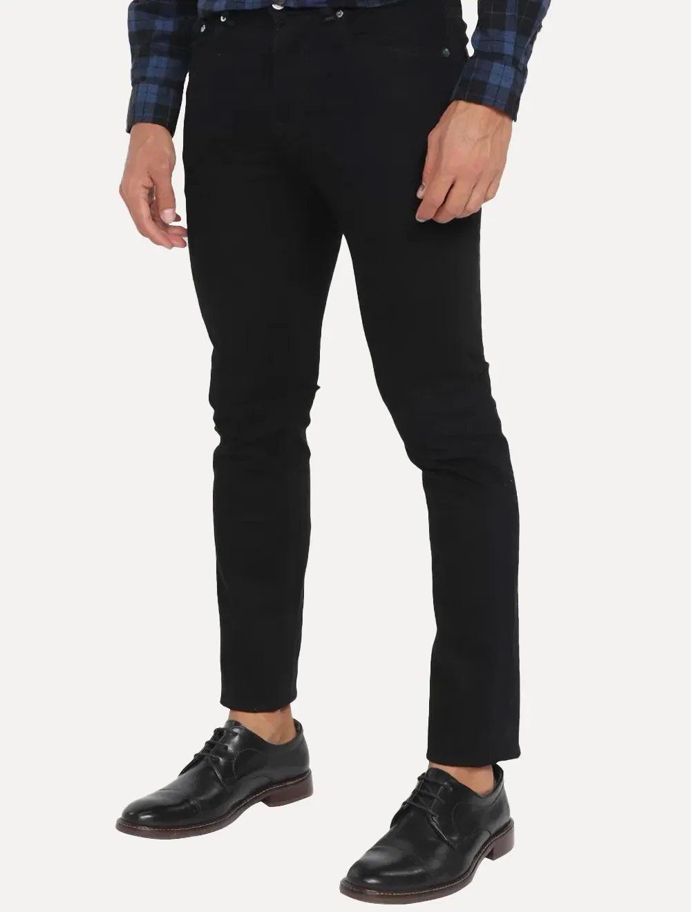 Calça Lacoste Jeans Masculina Slim Fit Cotton Denim Stretch Preta