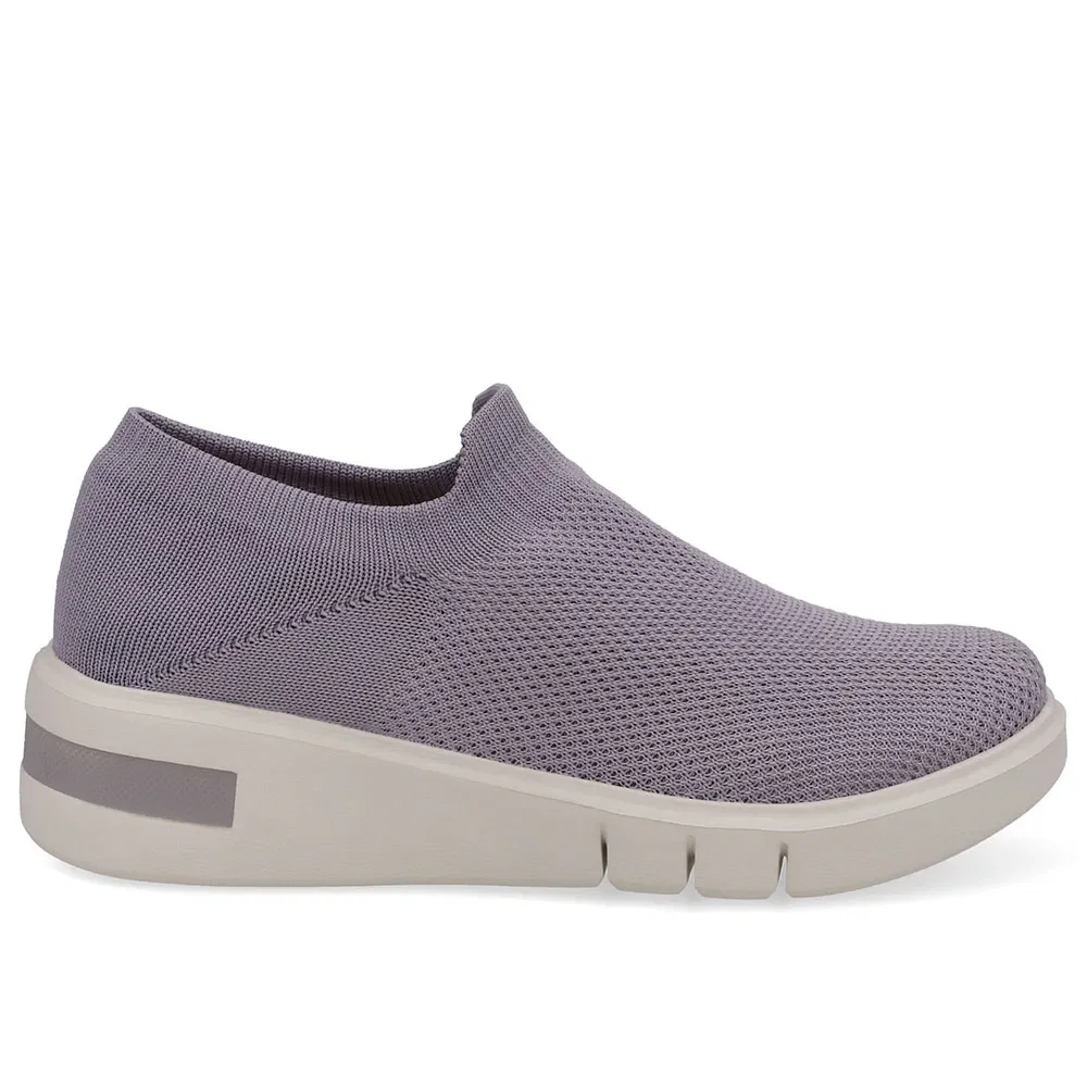 Tênis Cinza Tricot Detalhe Sola — imagem 1