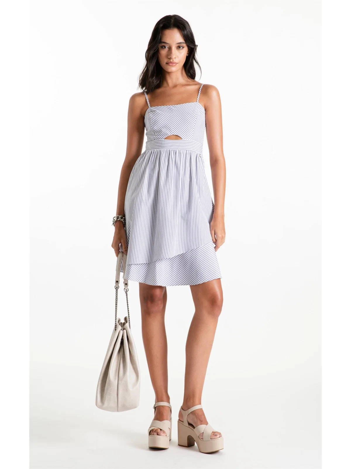 Tricoline Strappy Knee Lilas