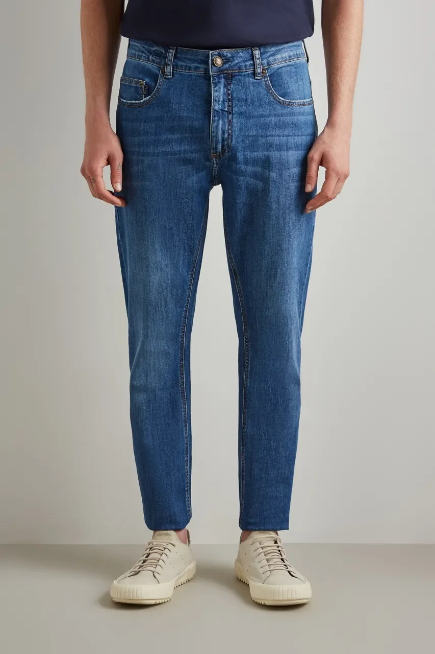 Calça Jeans Reta Blue