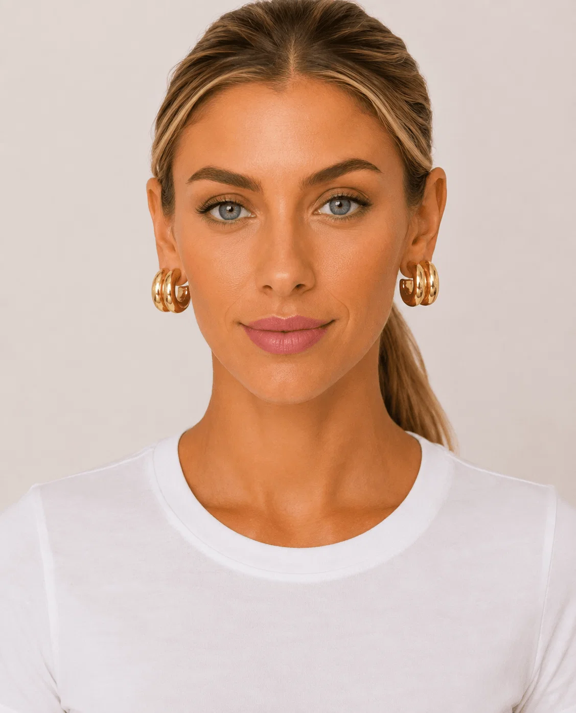Brinco Argola Dupla - Dourado