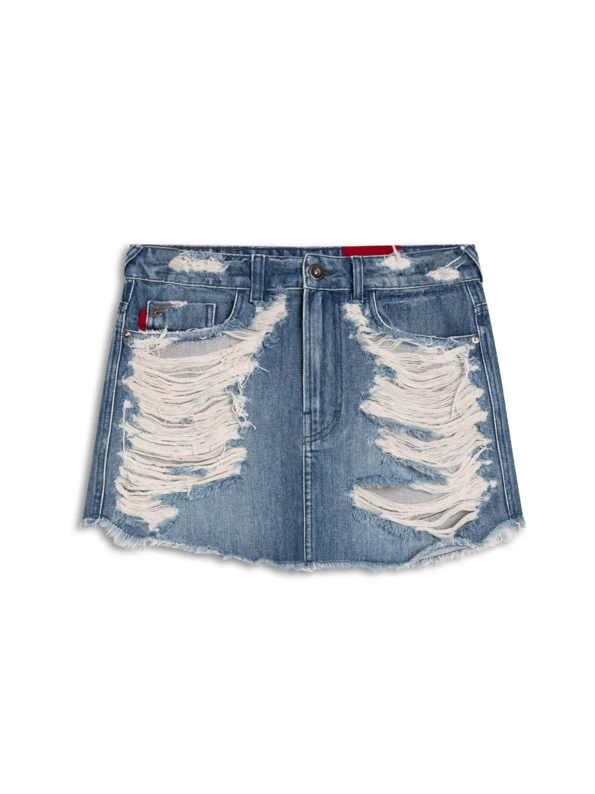 Saia Nina Desert Denim 1829 Lav.Medio C/ Puidos — imagem 1