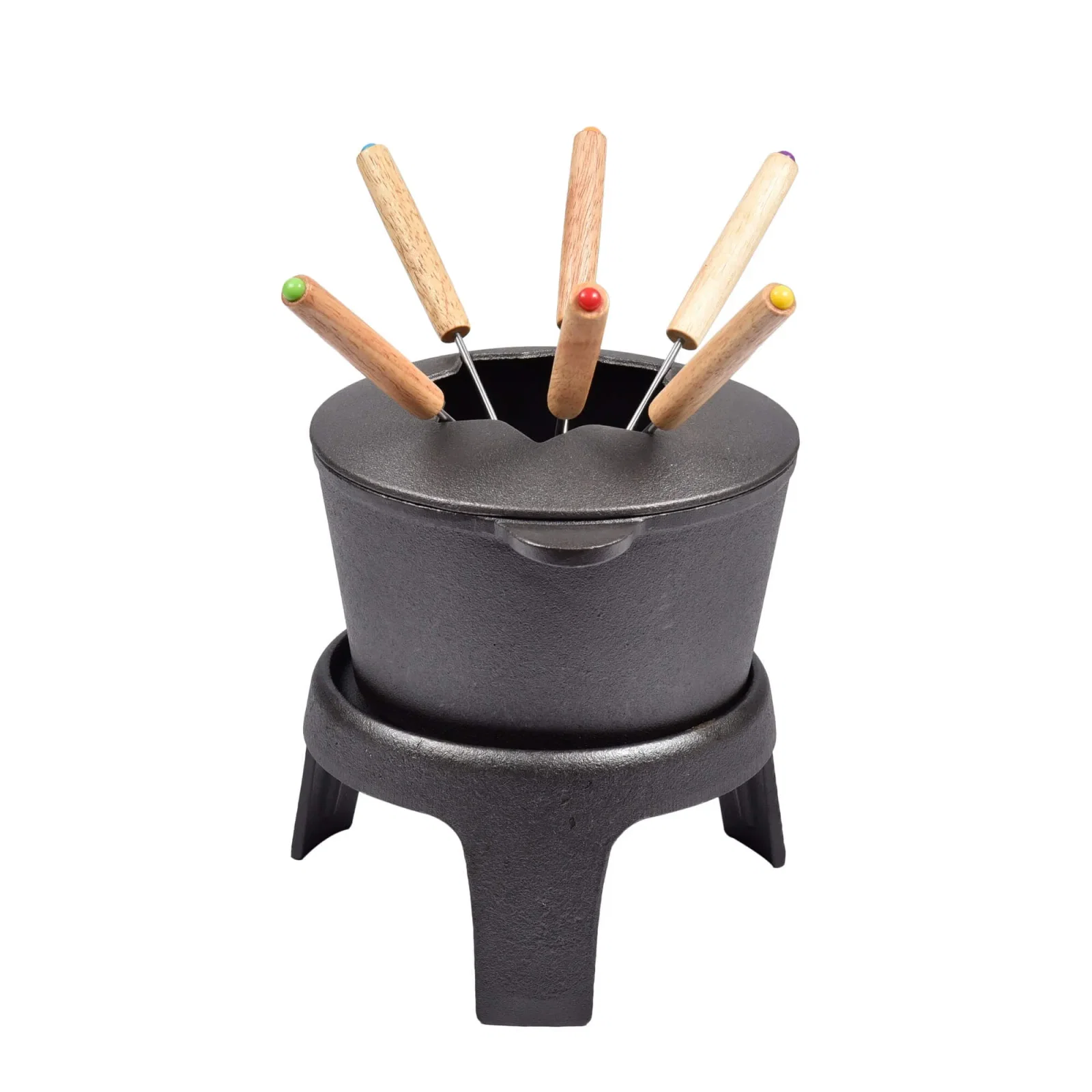 Fondue 11 Peças em Ferro 26cm L’Hermitage Preto — imagem 1