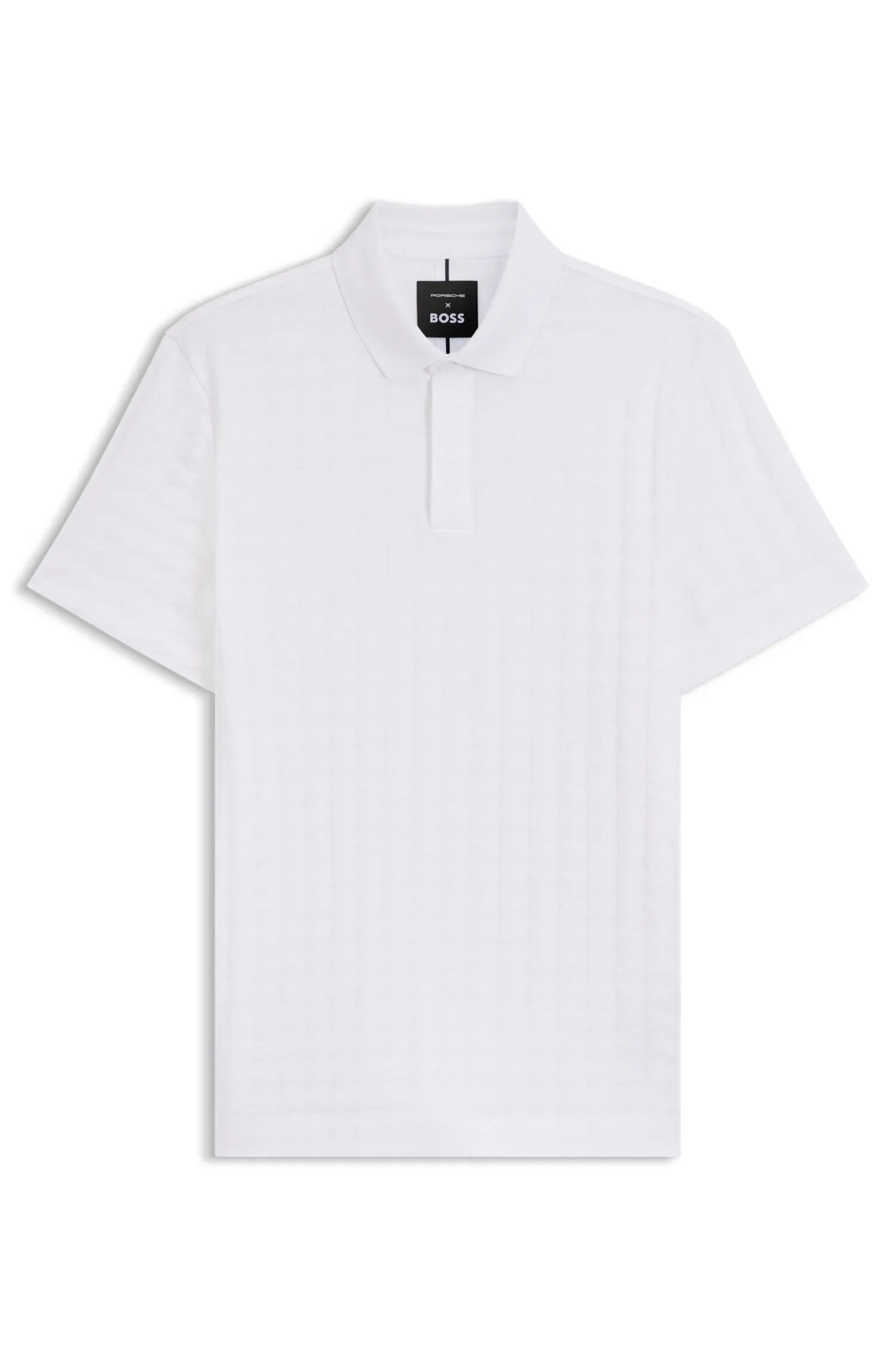 Polo Porsche X BOSS Com Padrão Houndstooth Em Algodão — imagem 1