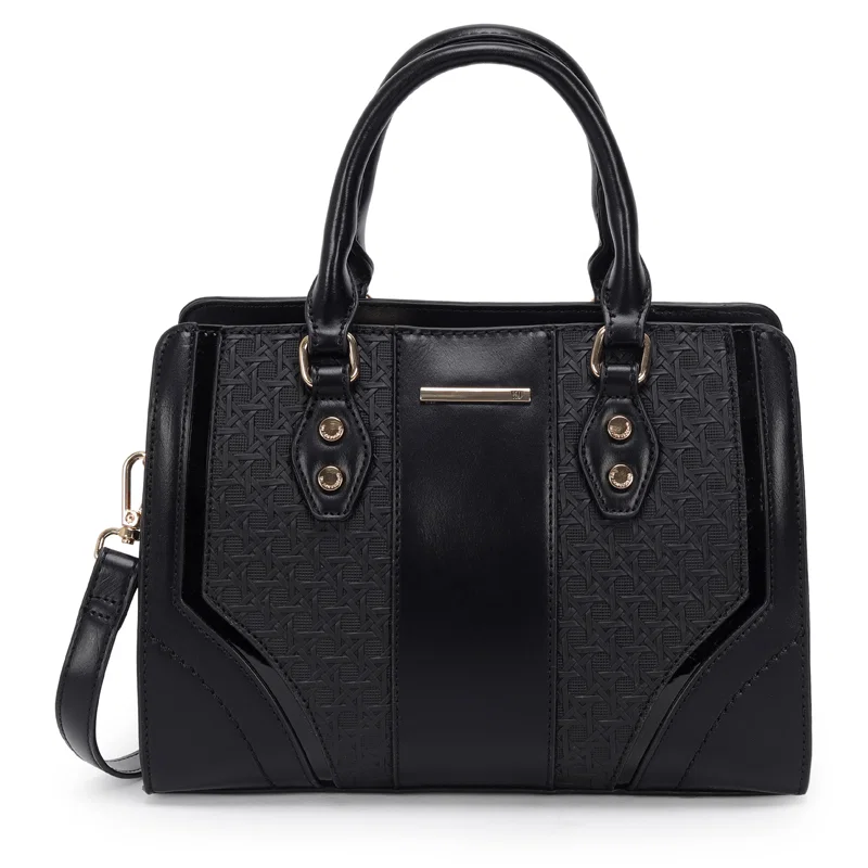 Bolsa Satchel Media Textura Tresse