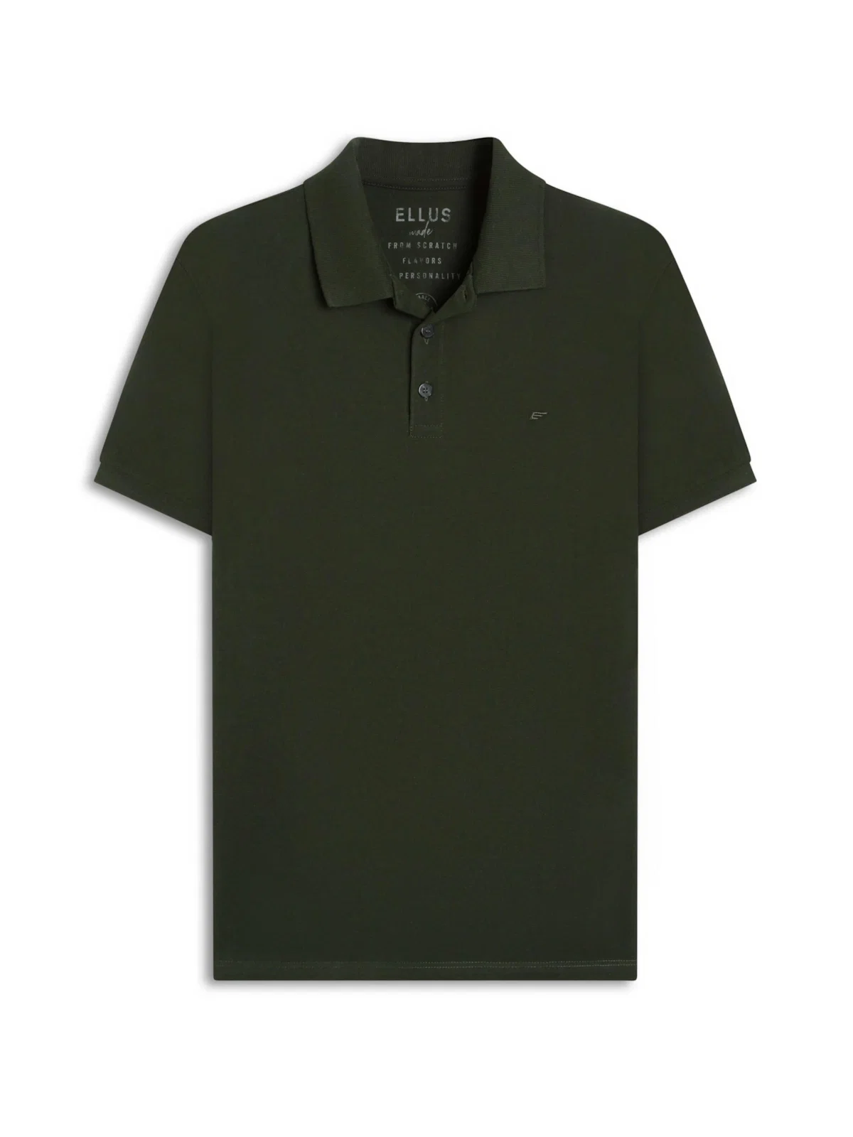 Polo Piquet Melange Easa Verde Militar — imagem 1