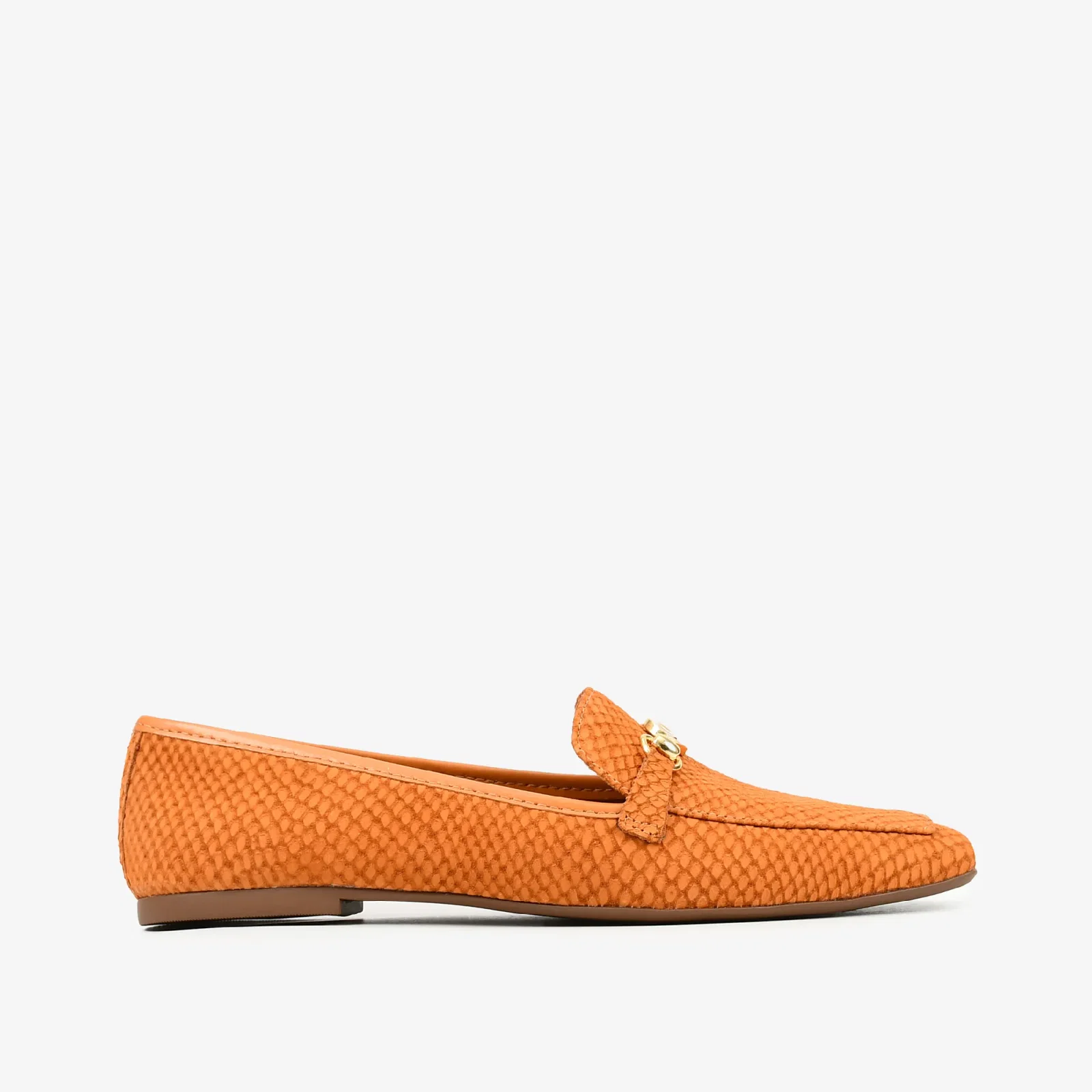 Loafer Bridão Caramelo Tanino Couro Snake — imagem 1