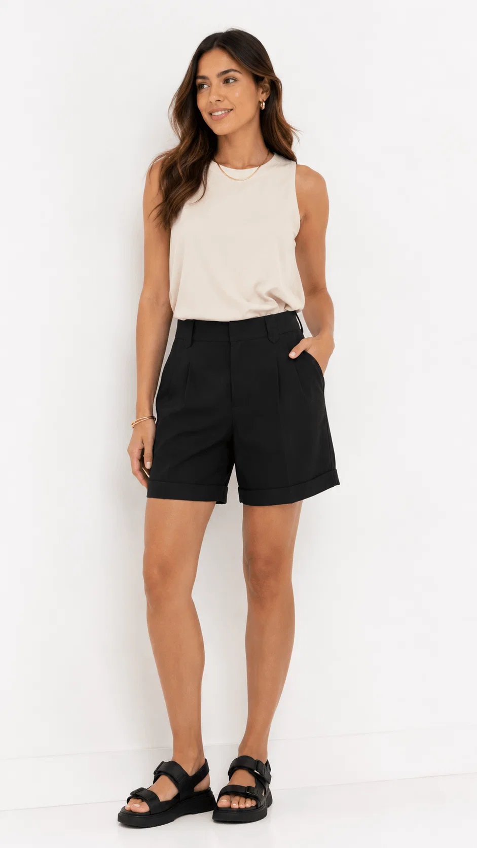 Short Alfaiataria - Preto