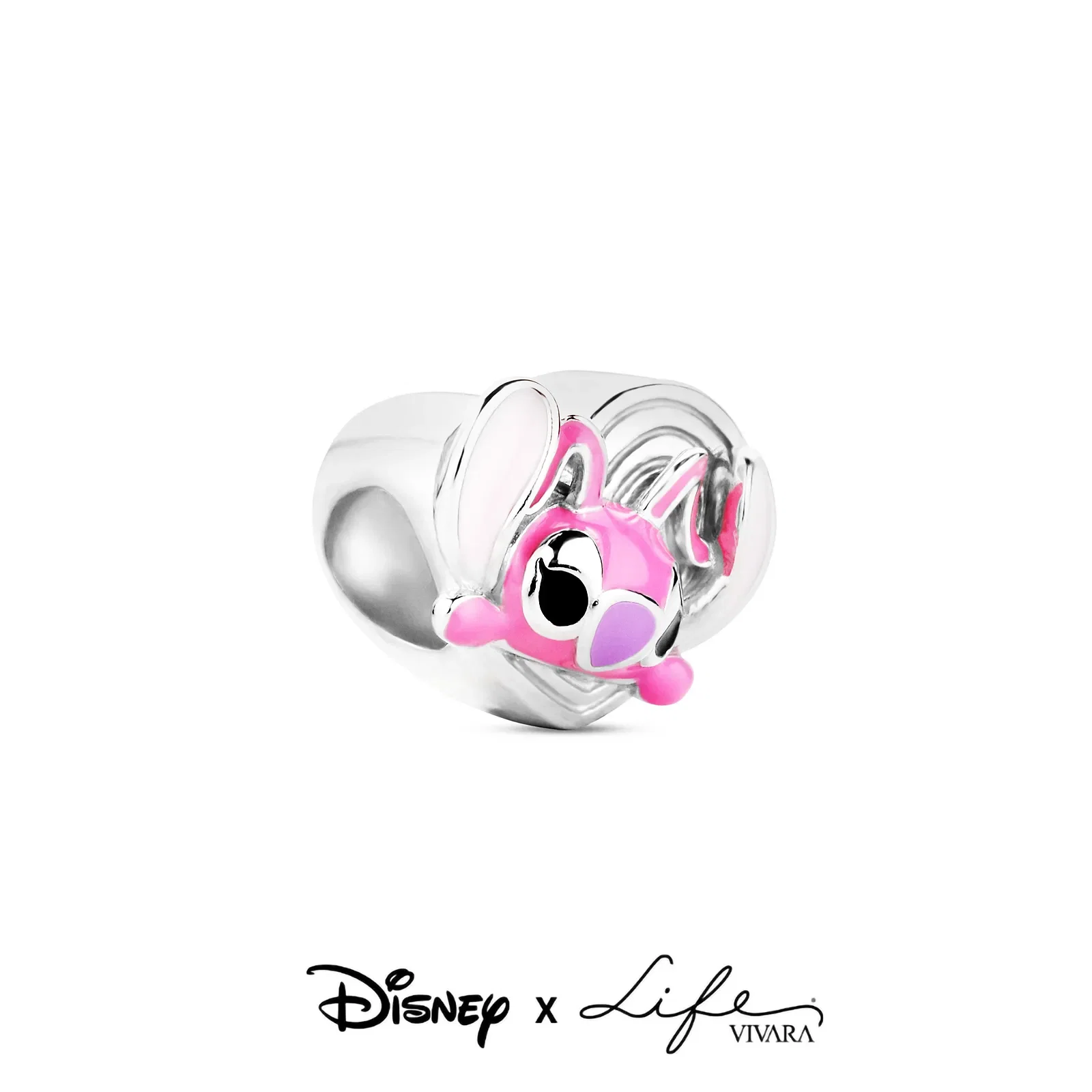 Separador Life Angel Stitch em Prata 925 com Esmalte — imagem 1