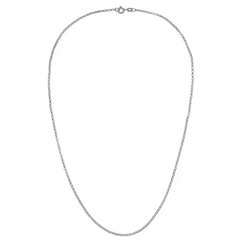 Corrente Elos Portugueses em Ouro Branco 18k, 45cm — imagem 1