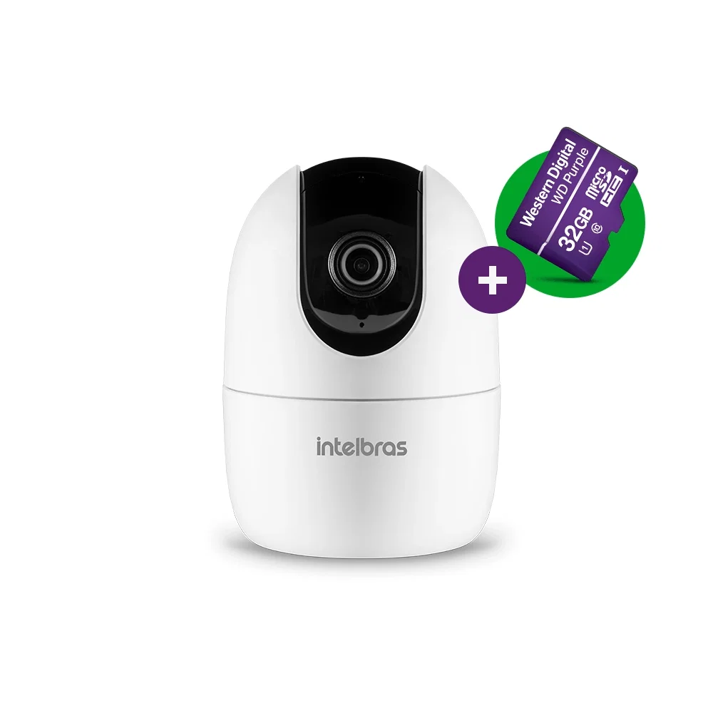 Câmera Inteligente 360° com MicroSD 32 GB Intelbras iM4 Resolução 3MP