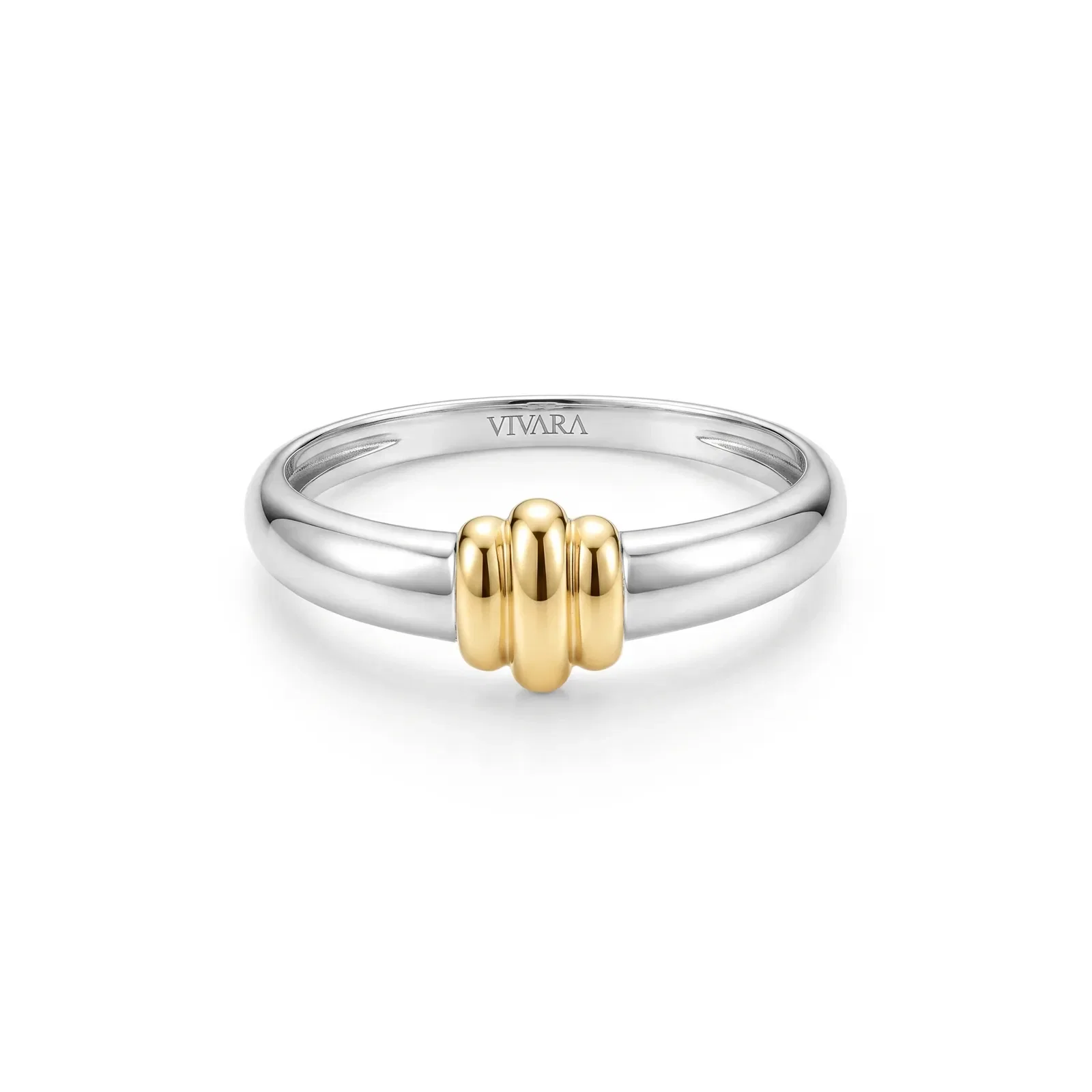 Anel Ópera em Prata 925 com Ouro Amarelo 18k — imagem 1