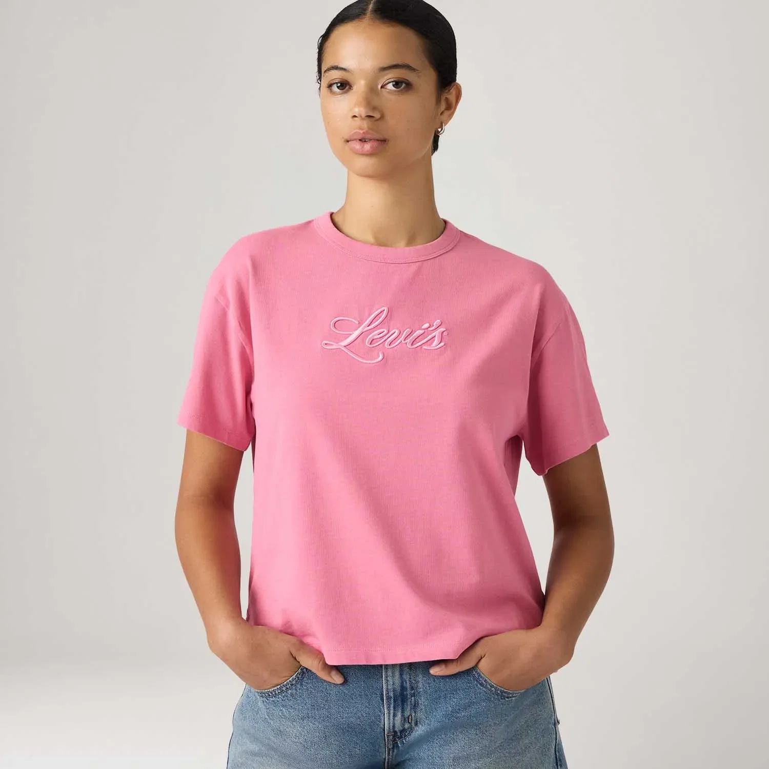 Camiseta Levi's® Graphic Vintage Tee Rosa Manga Curta — imagem 1