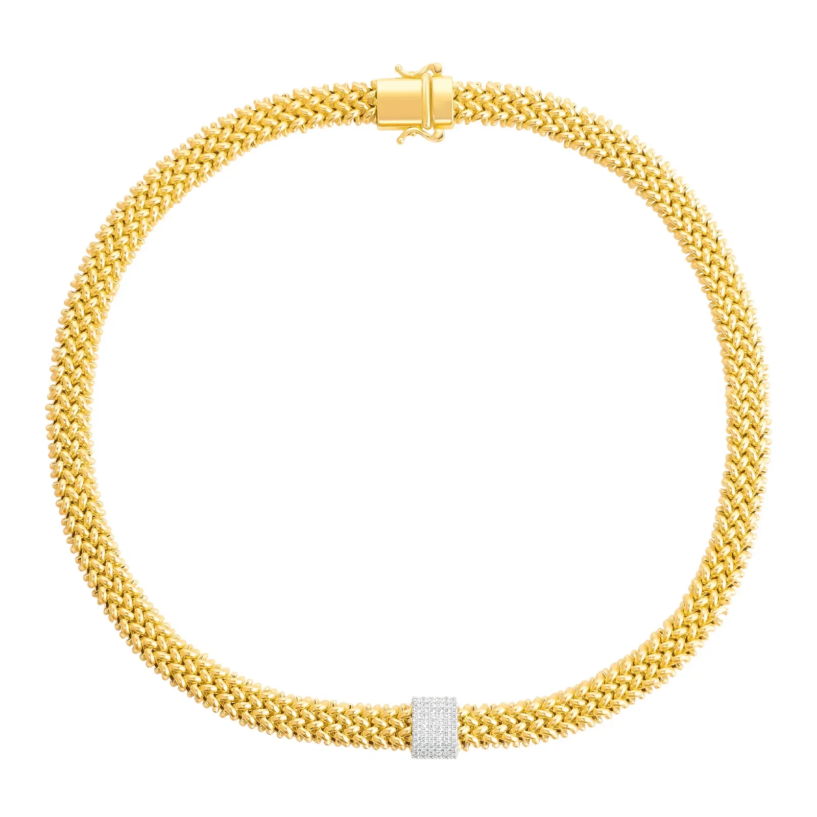 Colar Idôle em Ouro Amarelo 18k com Diamantes 0,36ct — imagem 1