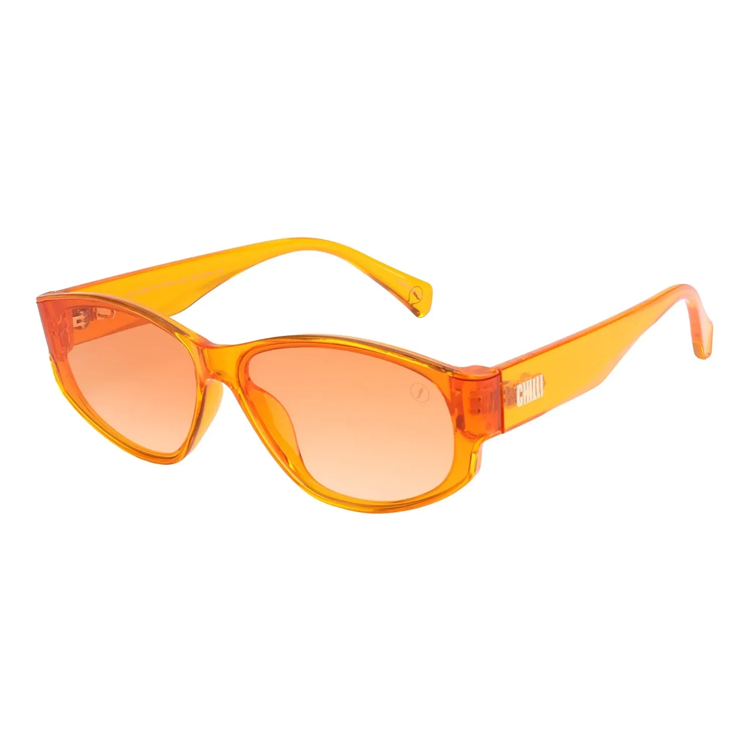 Óculos de Sol Feminino Bended Lenses Redondo Laranja