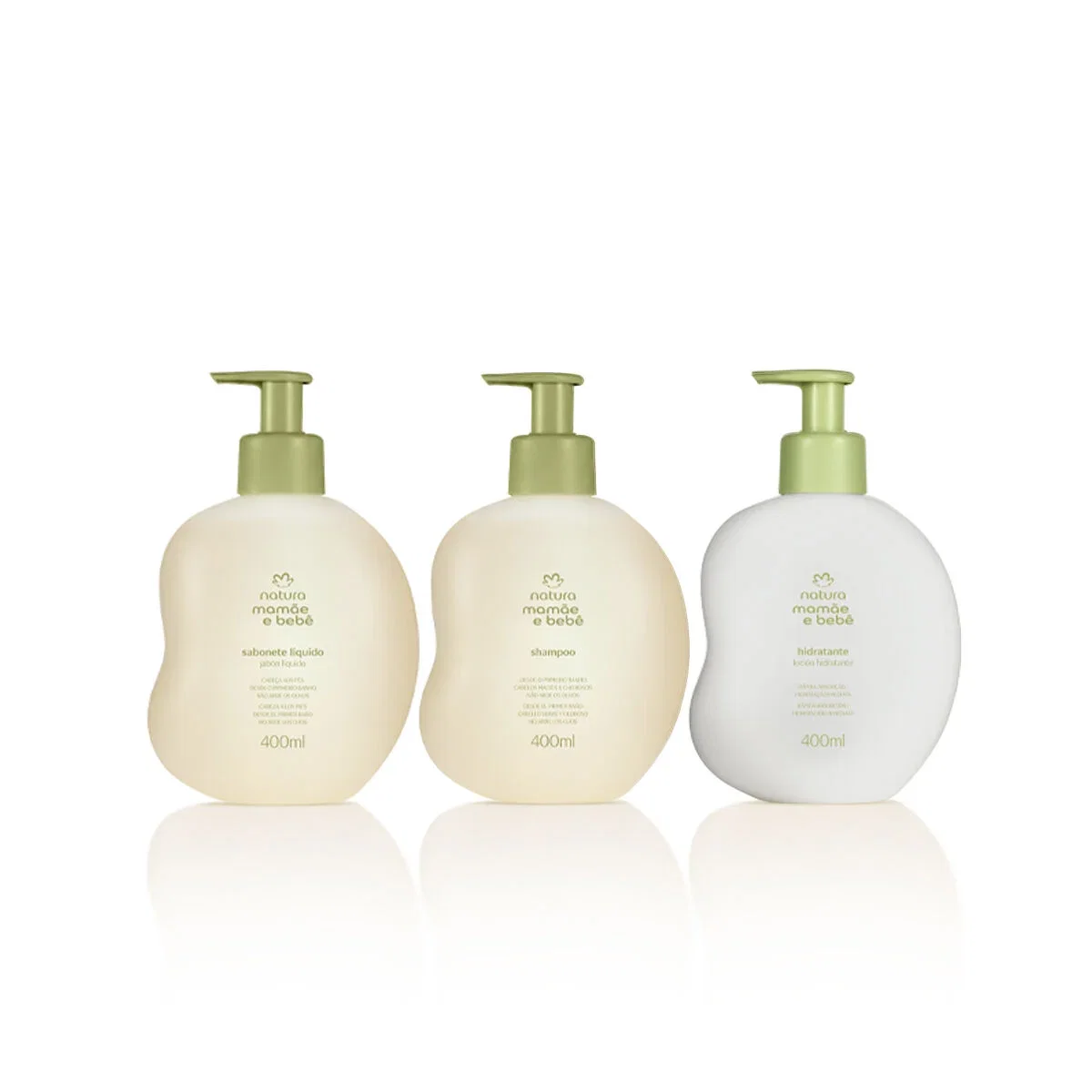 Kit Mamãe Bebê Shampoo + Sabonete Líquido + Hidratante 3 produtos de 400 ml