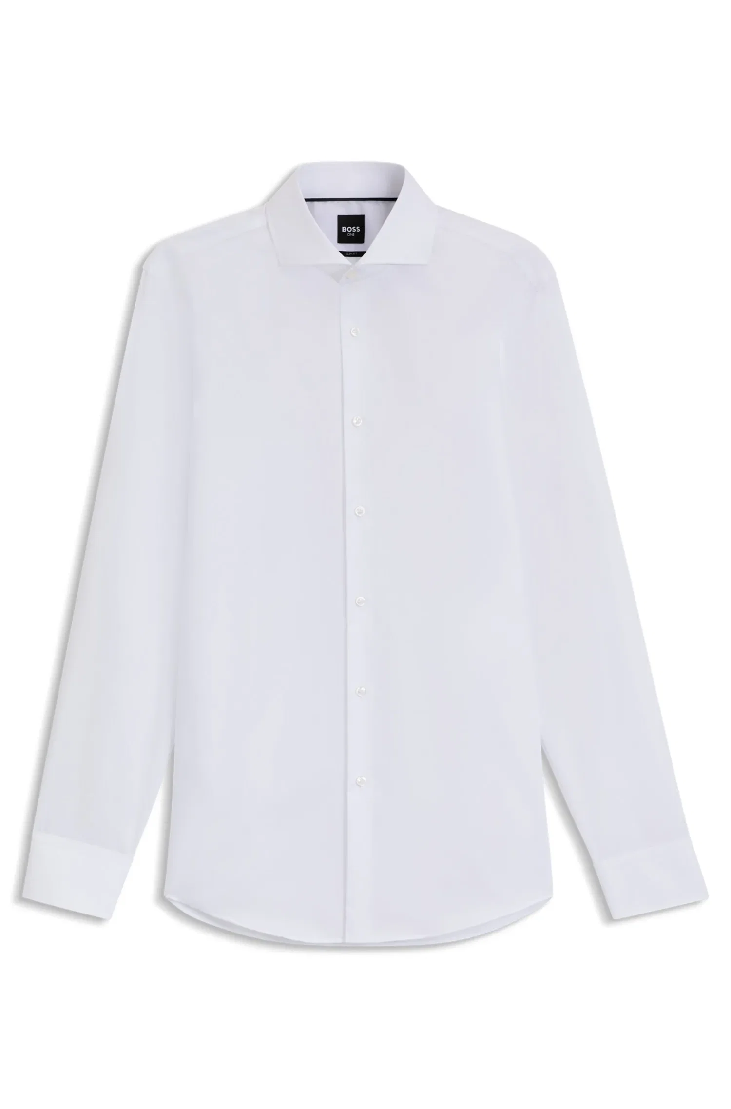 Camisa Slim Fit Em Sarja De Algodão — imagem 1
