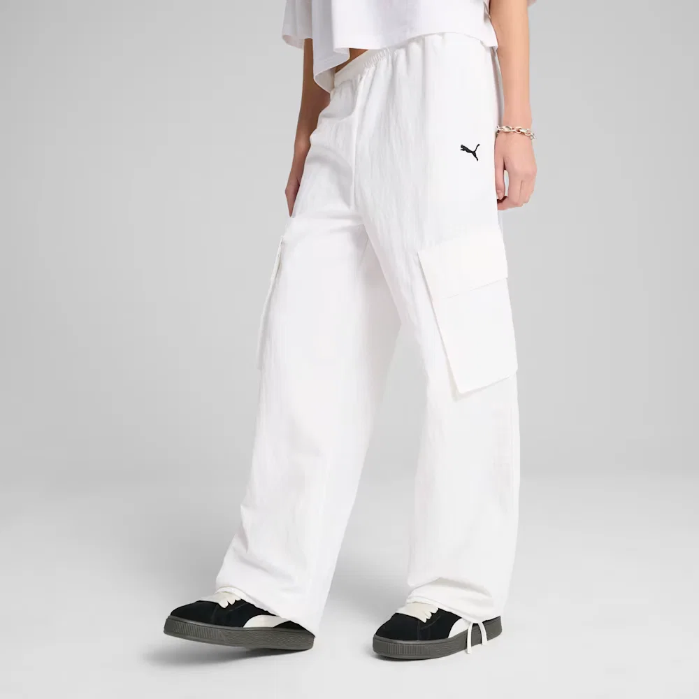 Calça Wardrobe ESS Relaxed Woven Cargo Feminina