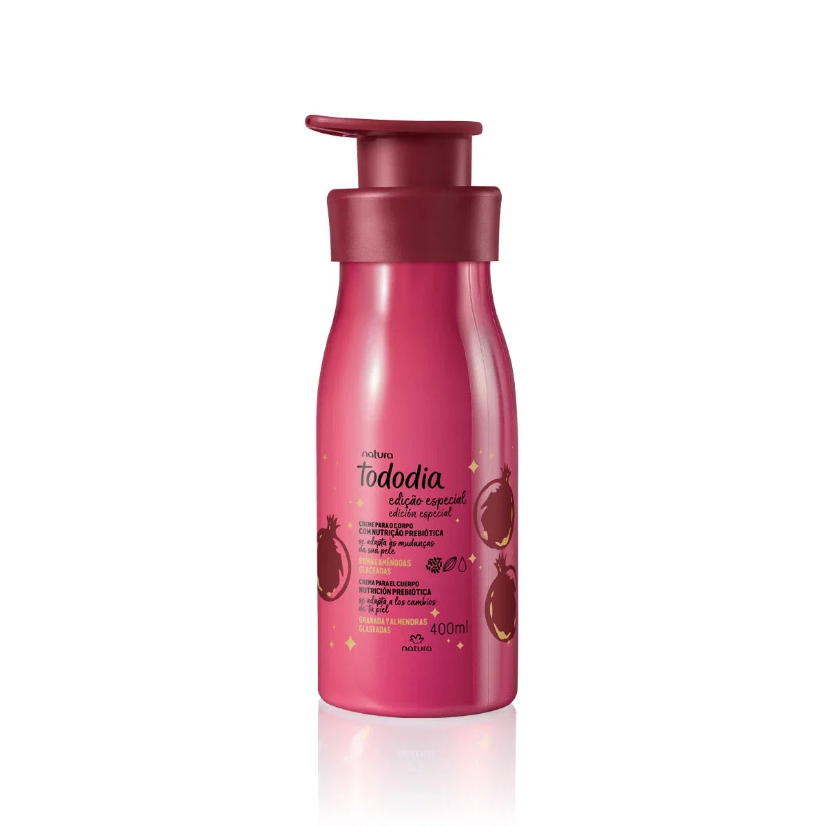Creme Desodorante Nutritivo para o Corpo Tododia Romã e Amêndoas Glaceadas 400 ml