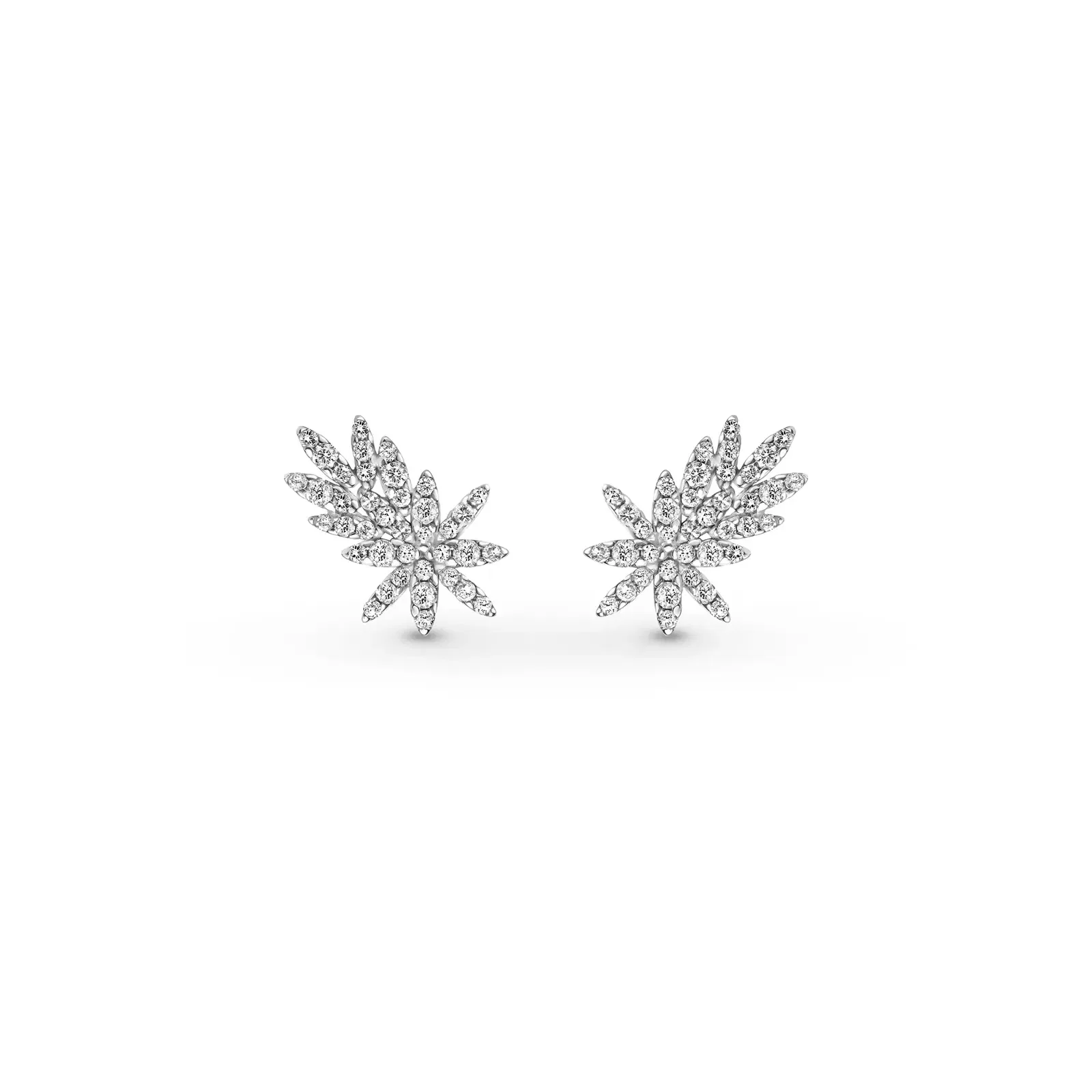Brinco Ear Cuff Fiori em Ouro Branco 18k com Diamantes 0,73 ct — imagem 1