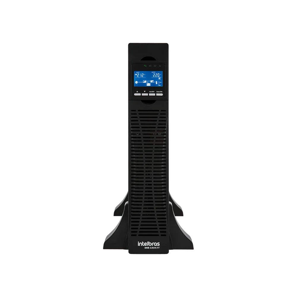 Nobreak Online Rack Torre DNB 3.0kVA 220v RT G2 Preto Intelbras