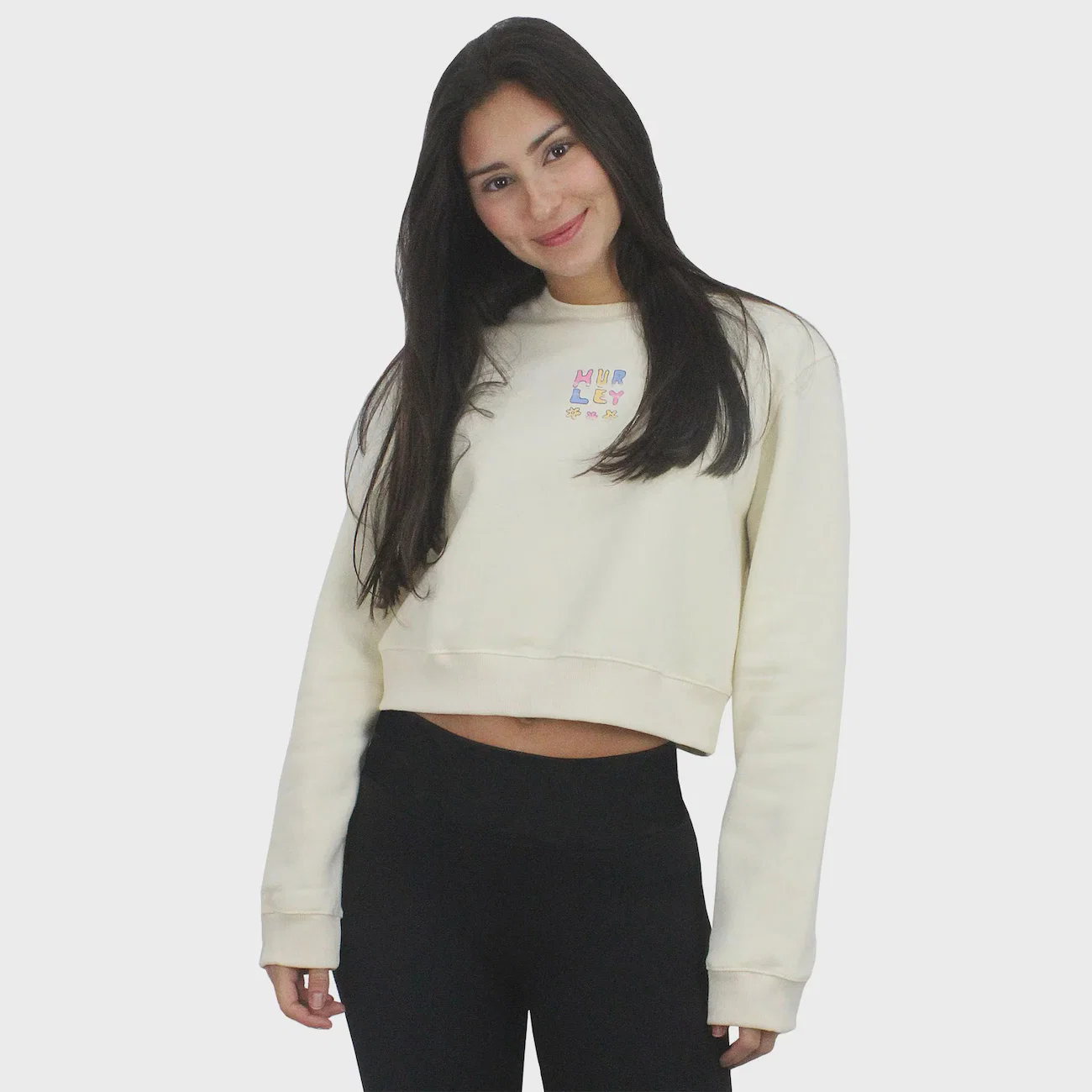 Blusão de Moletom Hurley Flower Feminino — imagem 1
