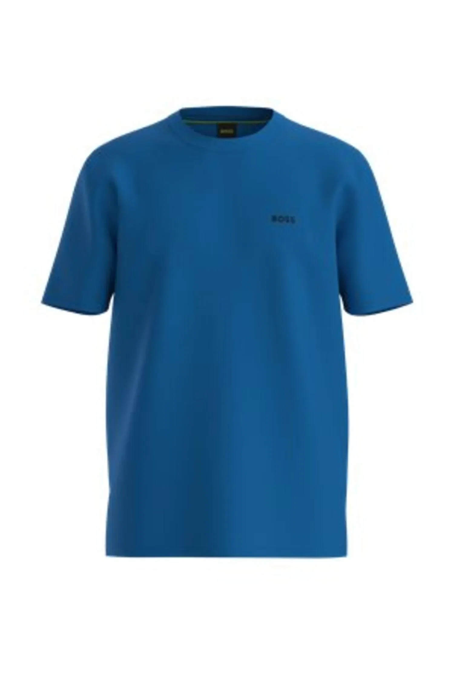 Camiseta Em Algodão Elástico Com Detalhe De Logo — imagem 1