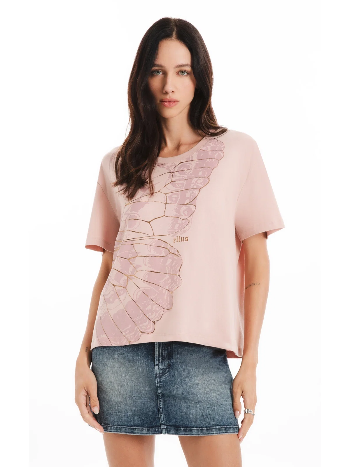 Blusa Gaze Butterfly Over Blush
