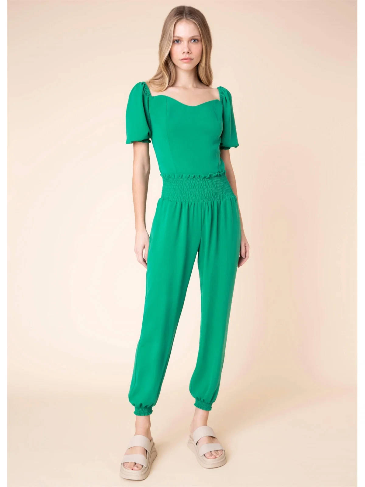 Calça Jogger Lastex Verde Bandeira