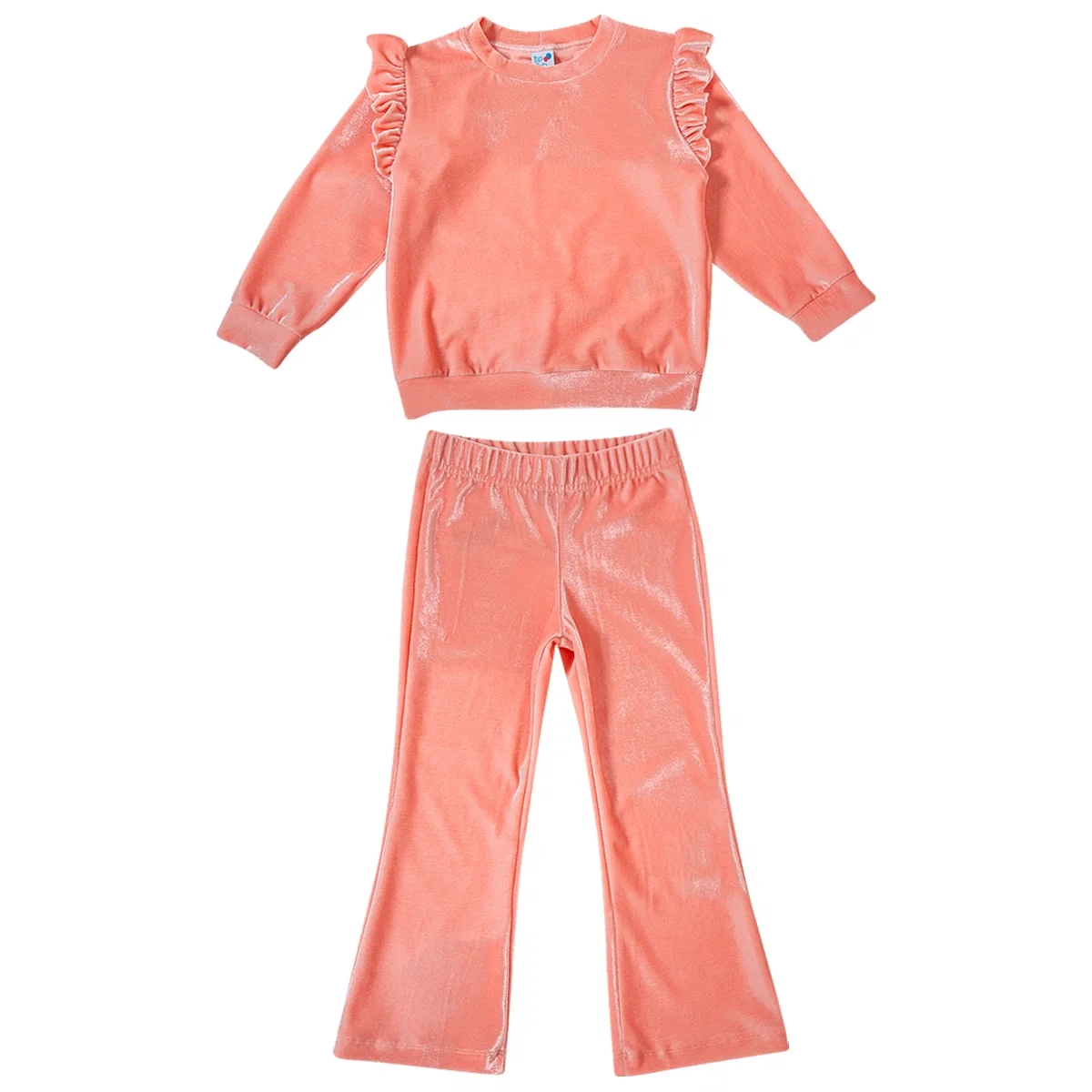 Conjunto Comprido Toddler Veludo De Malha Tip Top — imagem 1