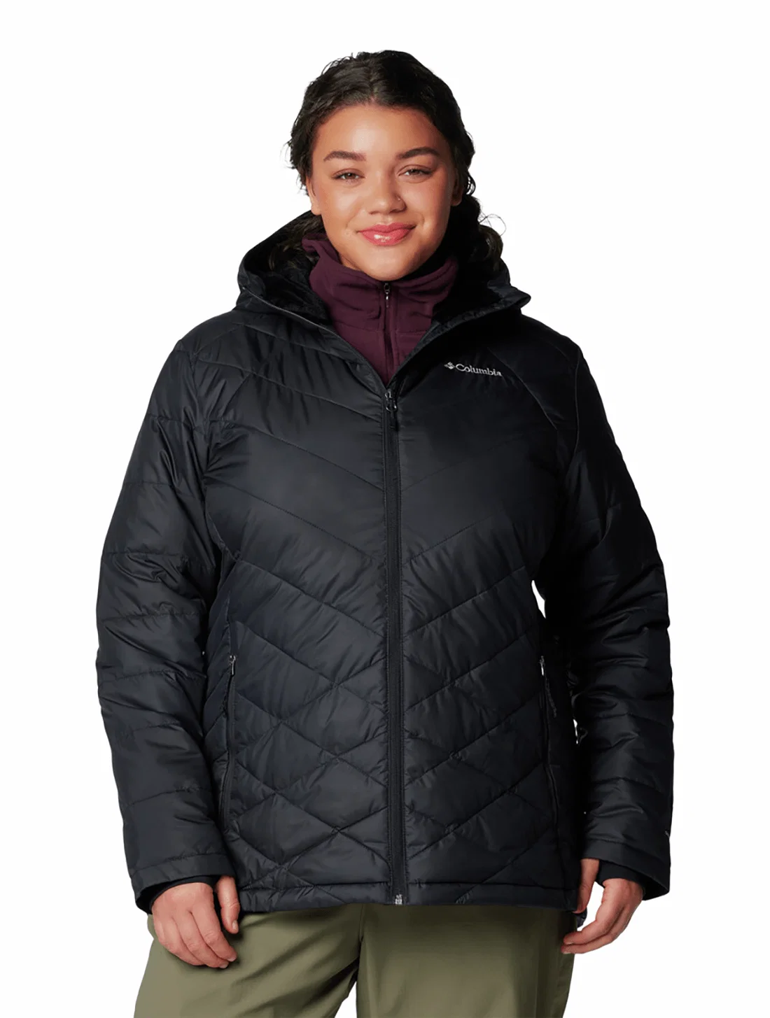 Jaqueta Columbia Feminina Heavenly™ com Capuz Plus Size — imagem 1