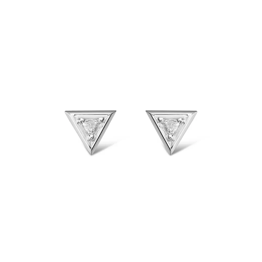 Brinco Vivara em Ouro Branco 18k com Diamantes — imagem 1