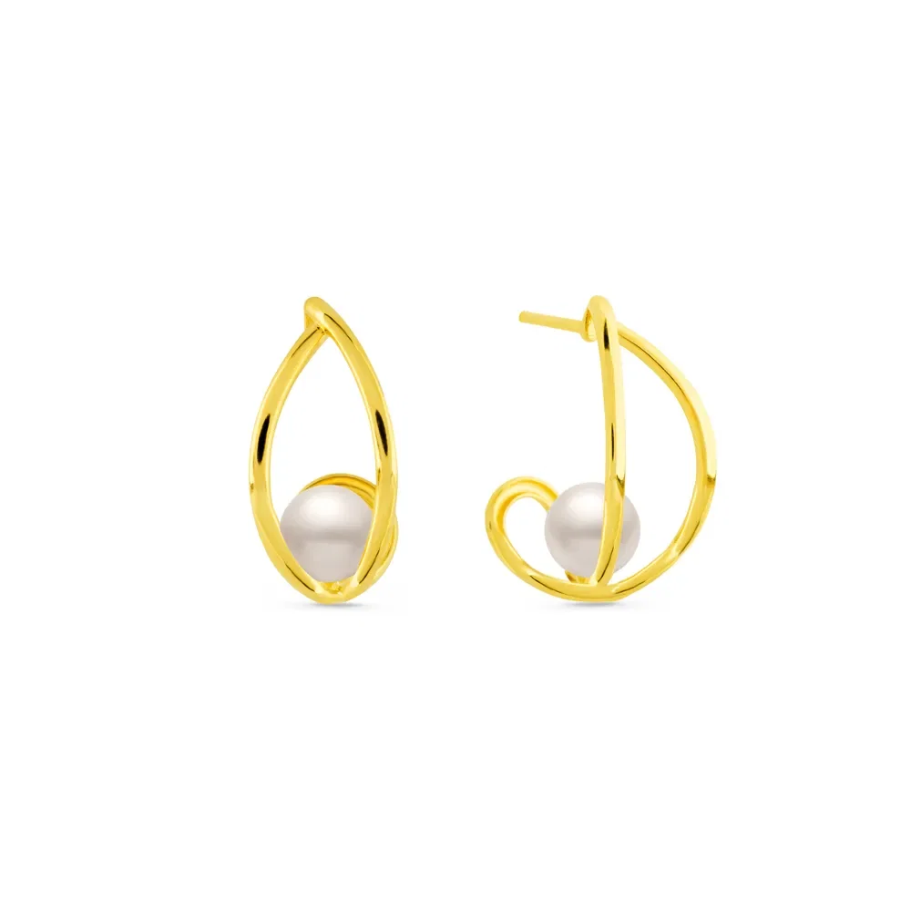 Brinco Ouro C/perola