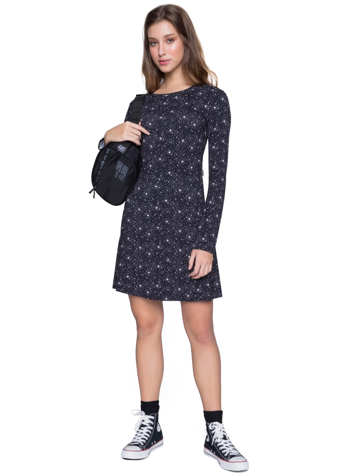 Vestido Stars Est. Preto