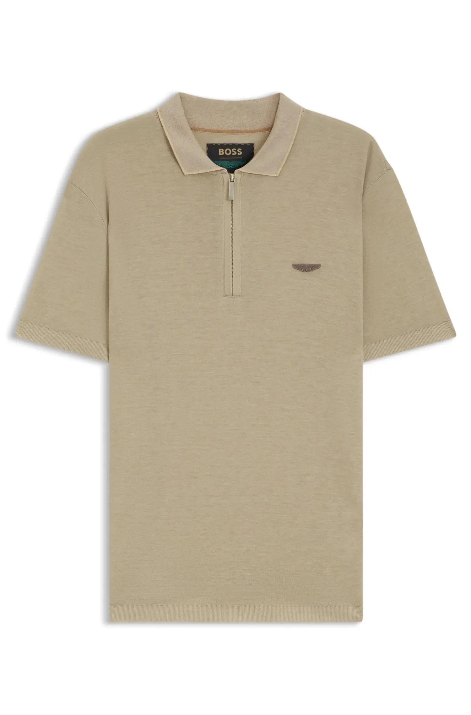 Polo BOSS X Aston Martin Com Logo Em Nobuck — imagem 1