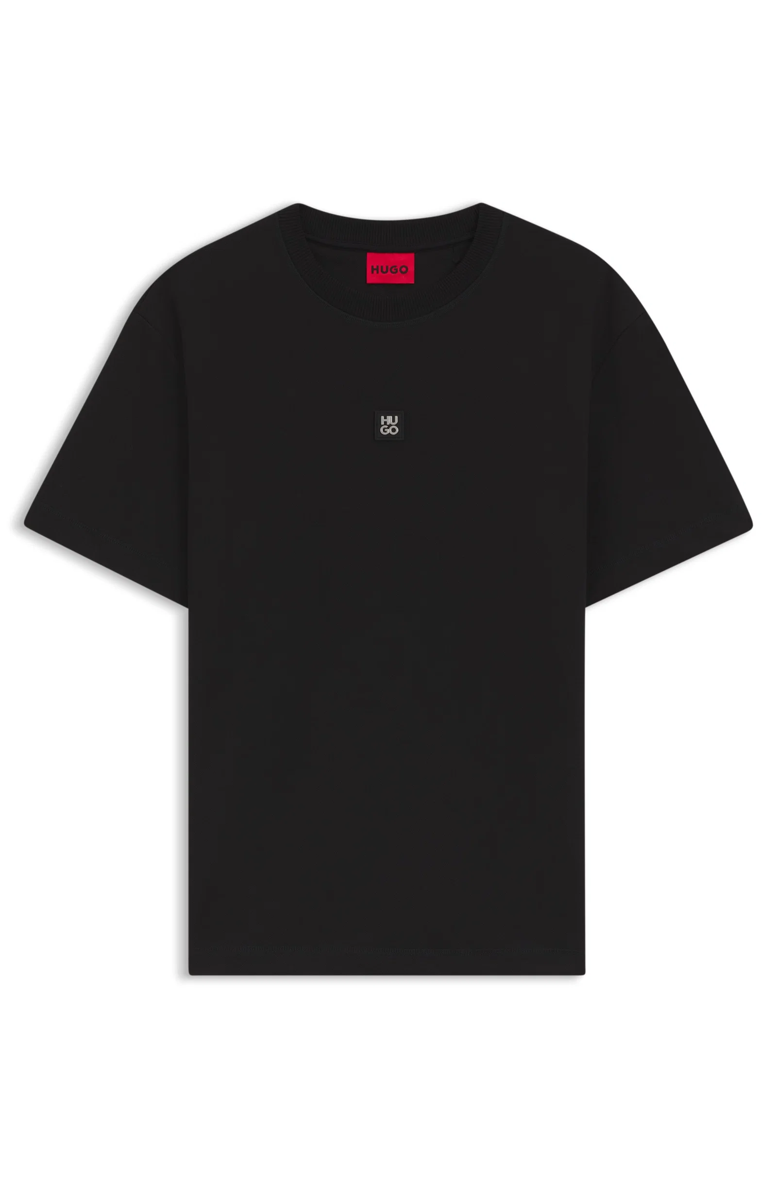 Camiseta Em Mistura De Algodão Com Logo Sobreposto — imagem 1
