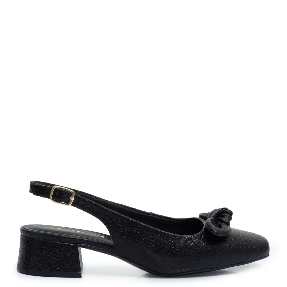Scarpin Preto Laço