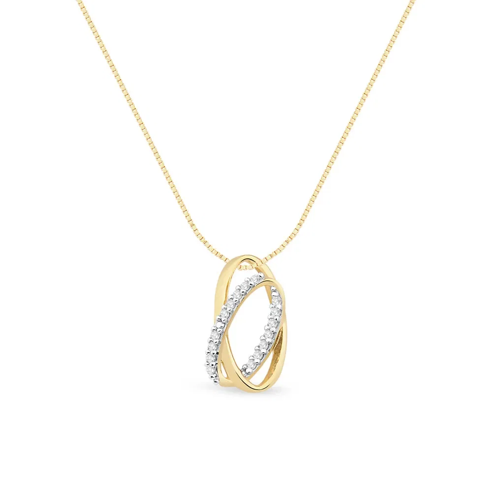 Pingente Estelar em Ouro Amarelo 18k com Diamantes, 14mm