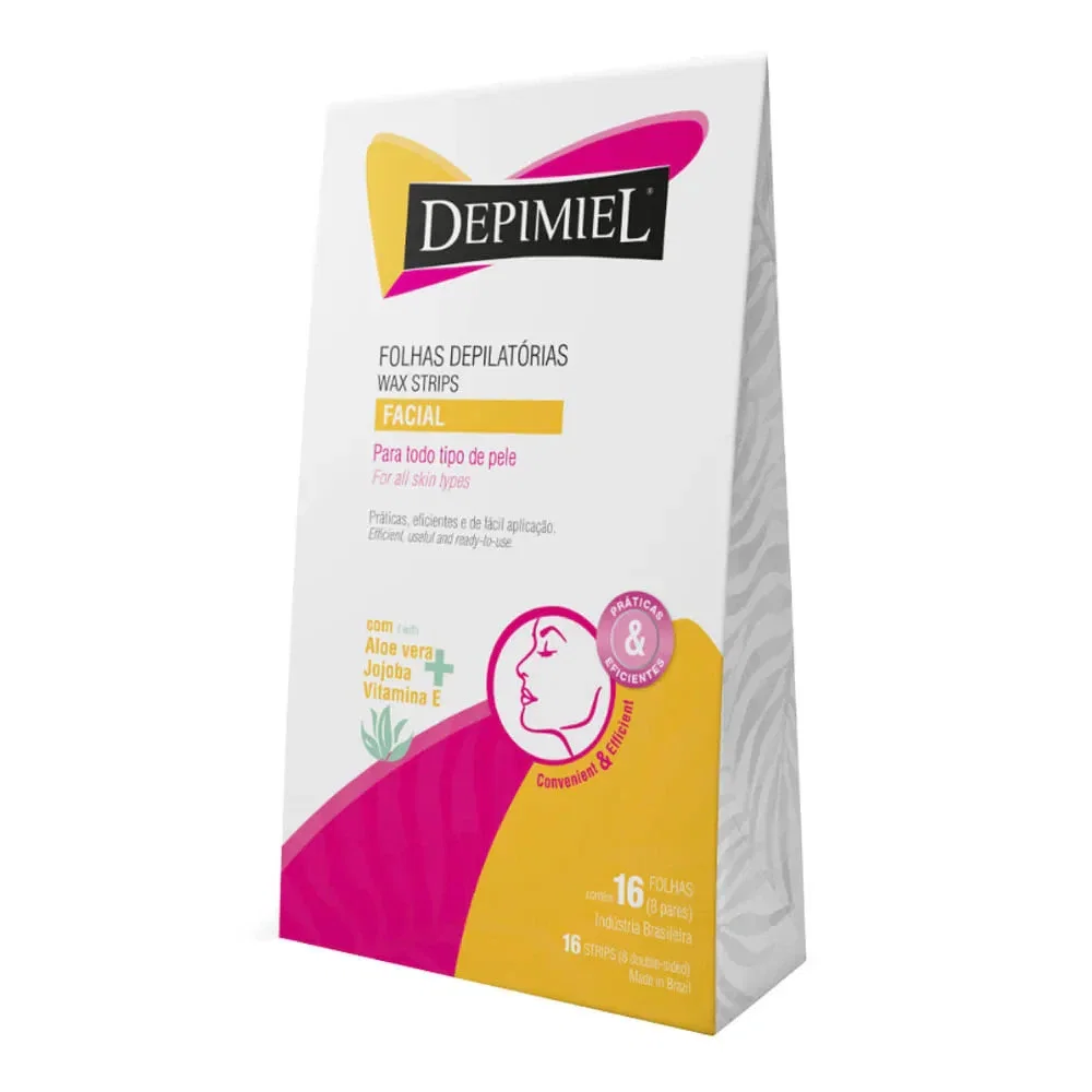 Folhas Depilatórias Faciais Depimiel 16 Unidades